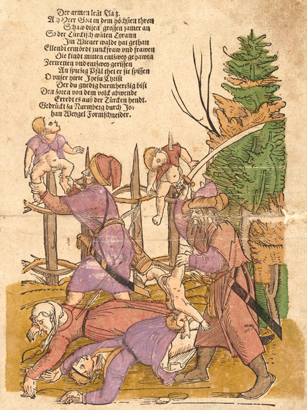 Hans Weigel st., Ubogih ljudi tožba, lesorez, Nürnberg, ok. 1530. Hrani: Zentralbibliothek Zürich.