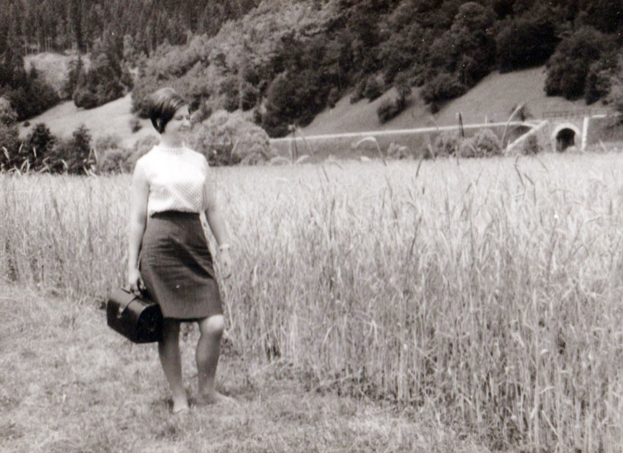 Začetek dela na terenu v 
Dravogradu poleti 1967.