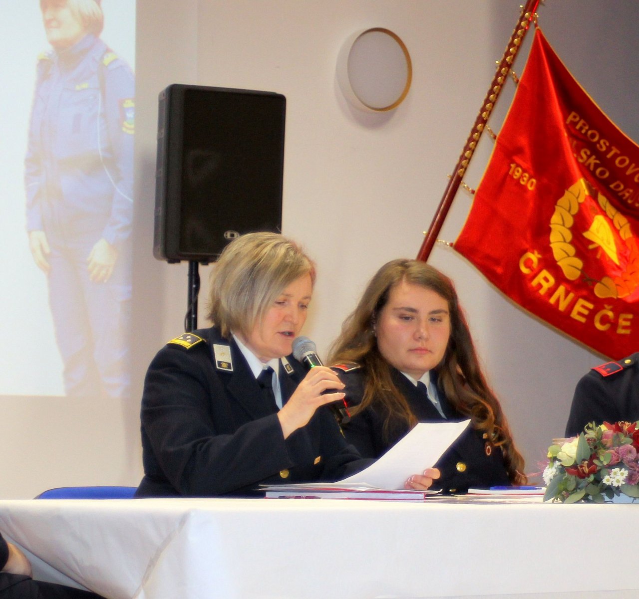 Vodenje Občnega zbora PGD Črneče.